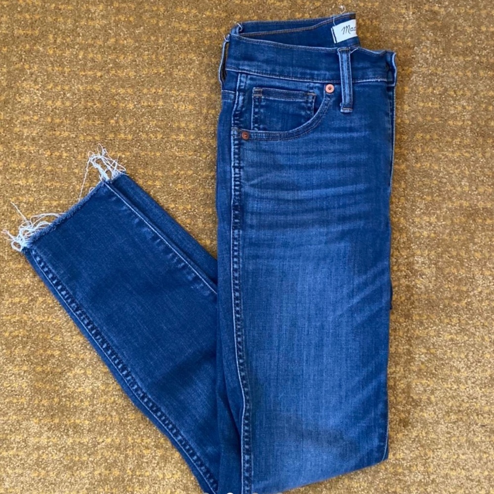 Madewell Navy High Waisted Skinny Crop Jeans -  Size 25/26